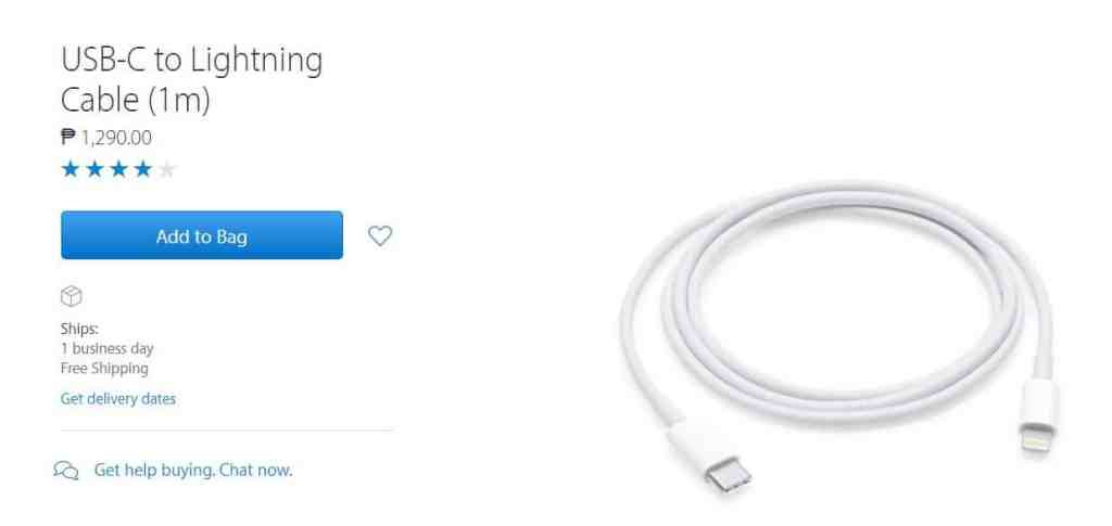 \"apple-usb-c-to-lightning-cable\"